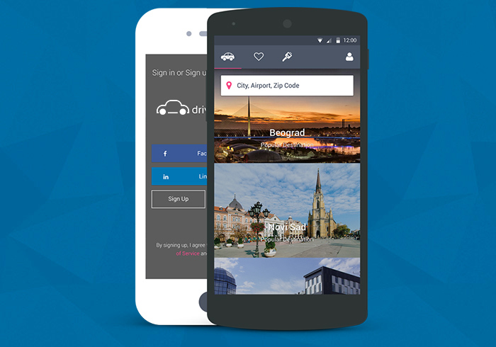 Drive Drive Car mobile application